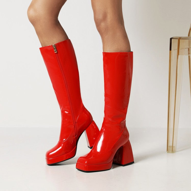 Candy Color High Boots