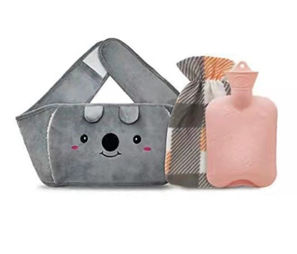 Plush Waist Cover Winter Belly Warmer With Hot Water Bottle