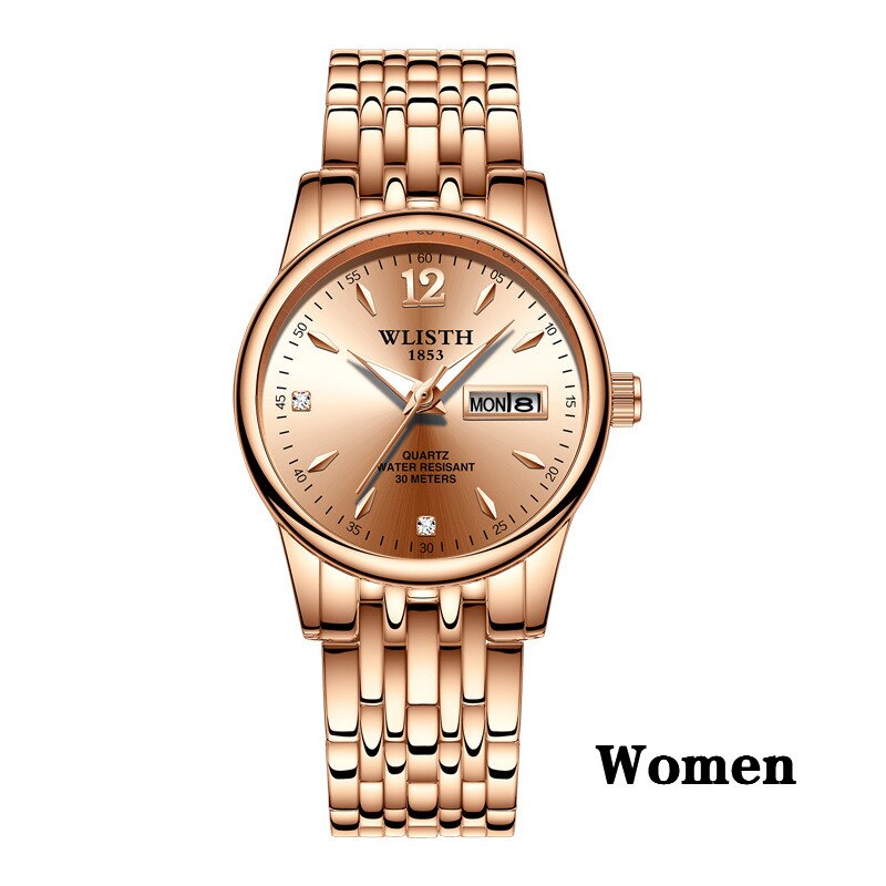 Rose Gold Stainless Watch