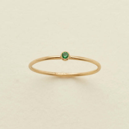 December Birthstone Plain Circle Ring December