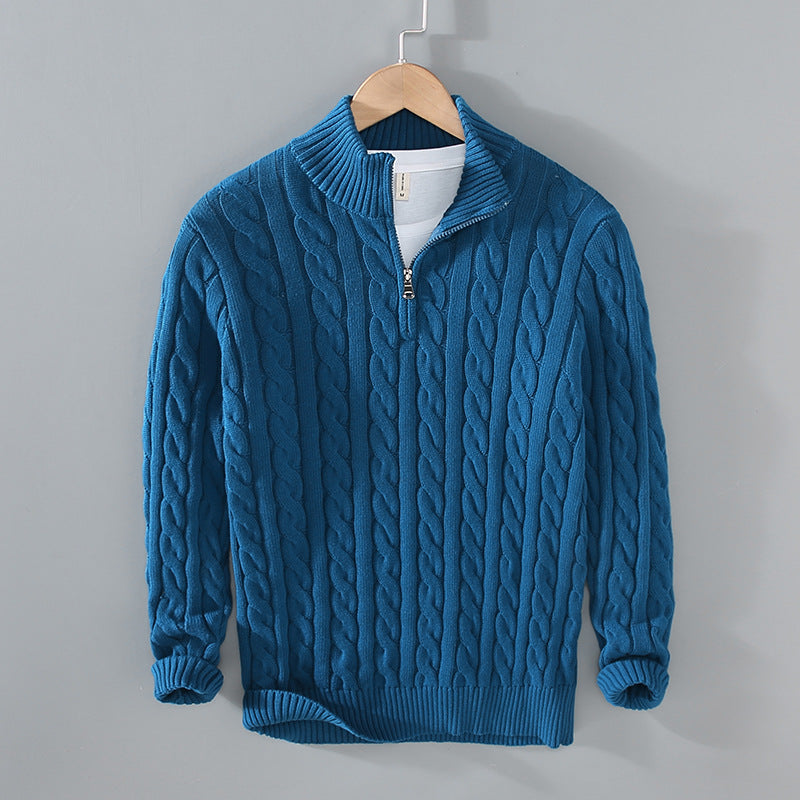 New Men's Warm Thick Needle Turtleneck Sweater Men