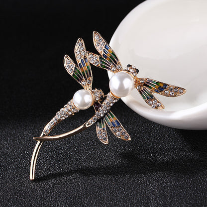 Painted Dragonfly Brooch