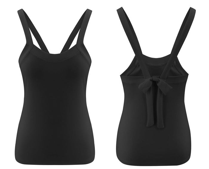 Sexy Halter Strap Slim Bow Small Vest Top