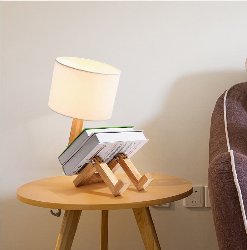 Creative Wooden Table Lamp