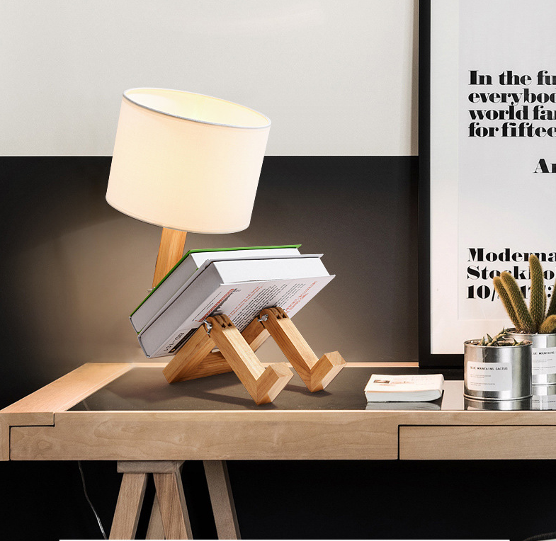 Creative Wooden Table Lamp