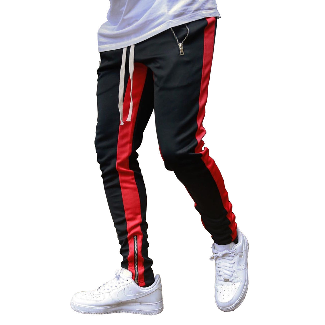 Men's Strappy Zippered Sports Trousers