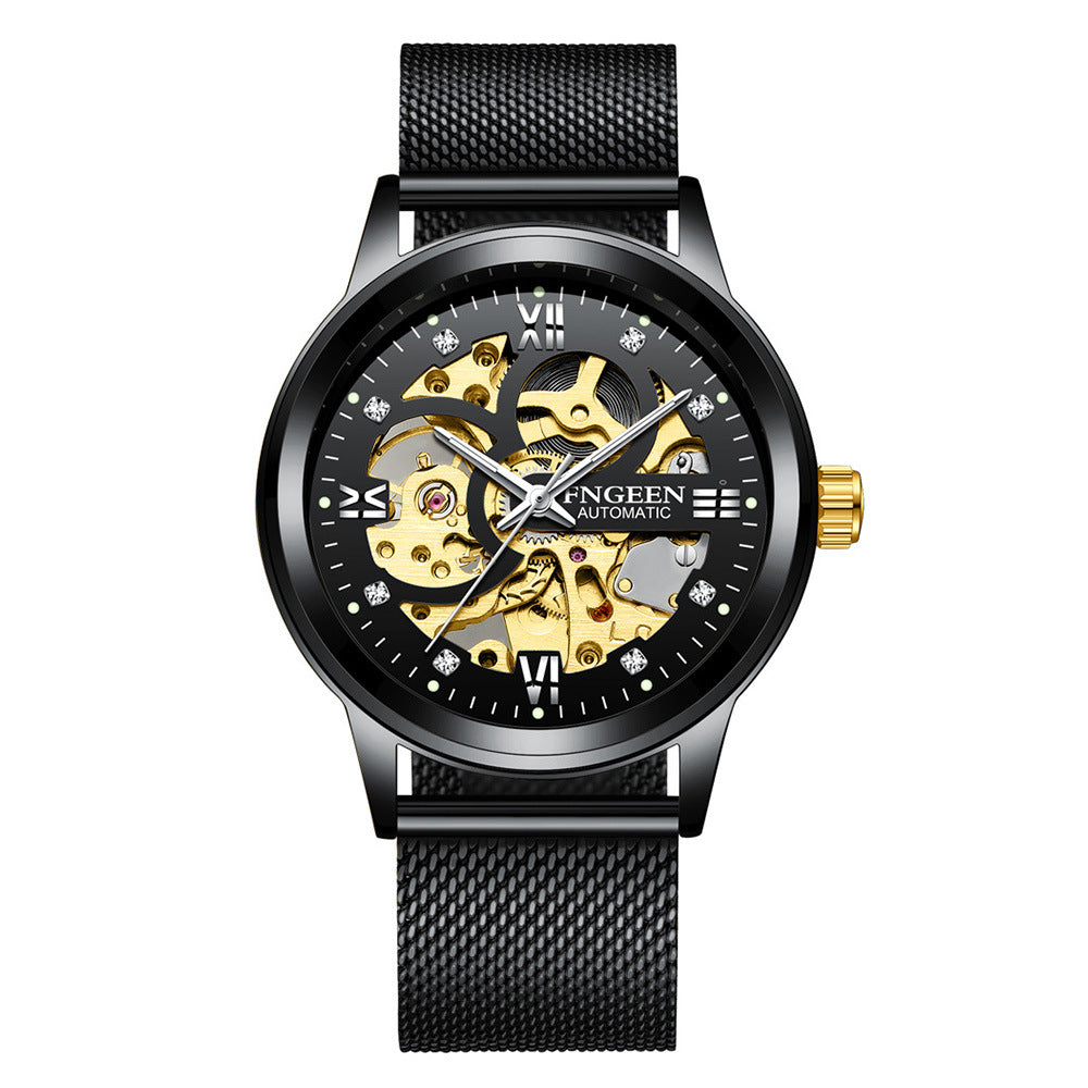 Luxury Luminous Steel Mechanical Watch