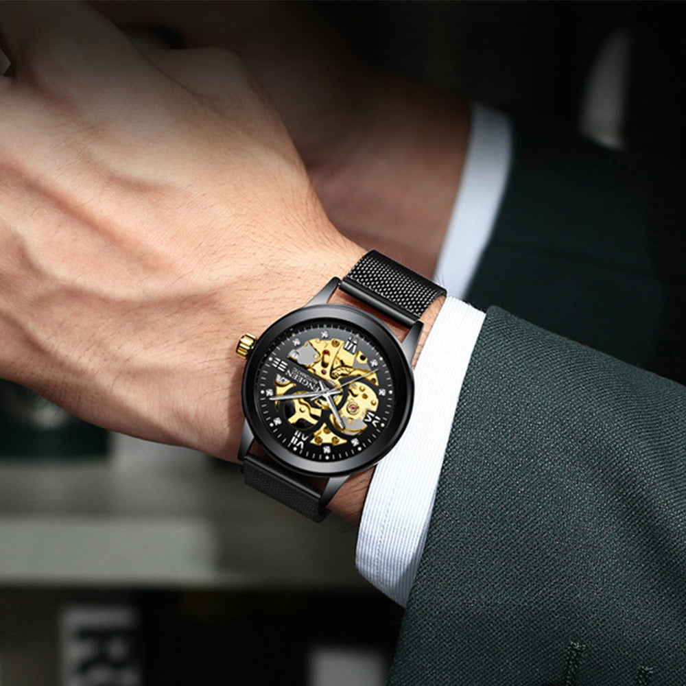 Luxury Luminous Steel Mechanical Watch