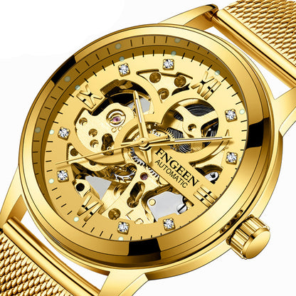 Luxury Luminous Steel Mechanical Watch