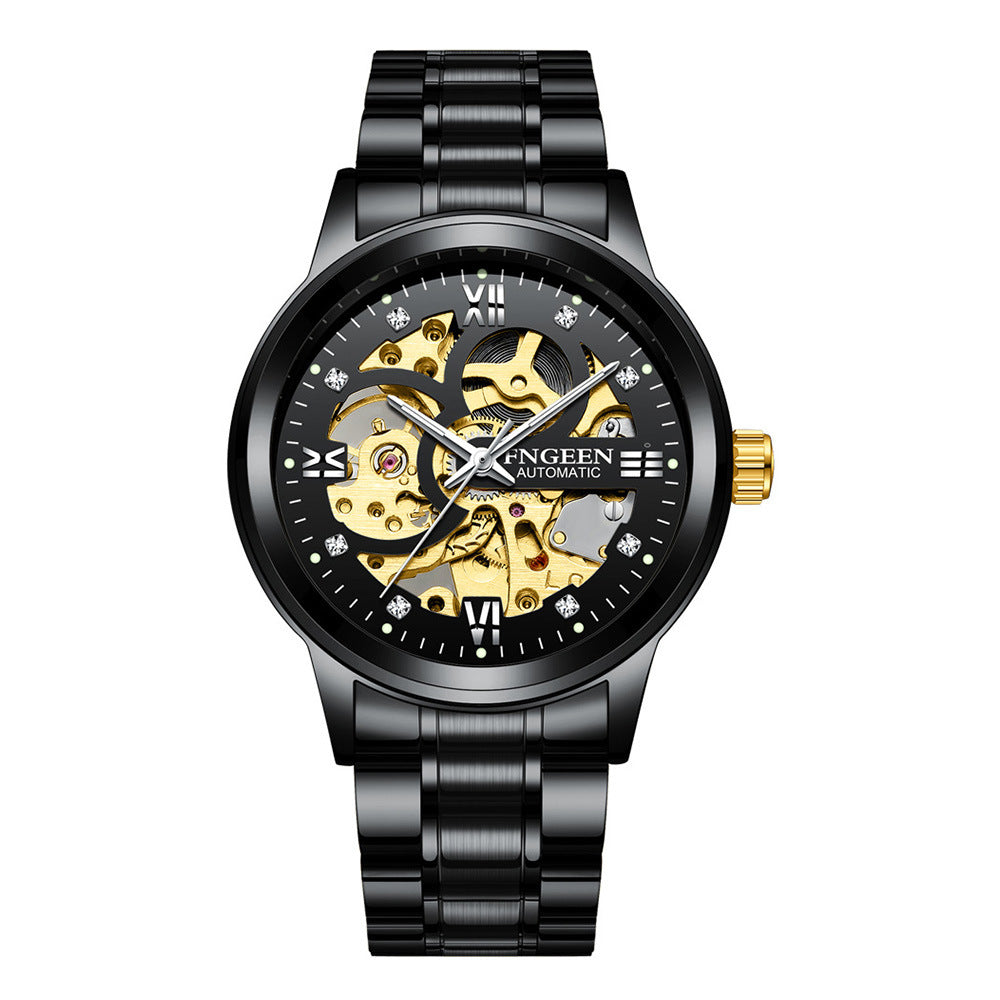 Luxury Luminous Steel Mechanical Watch