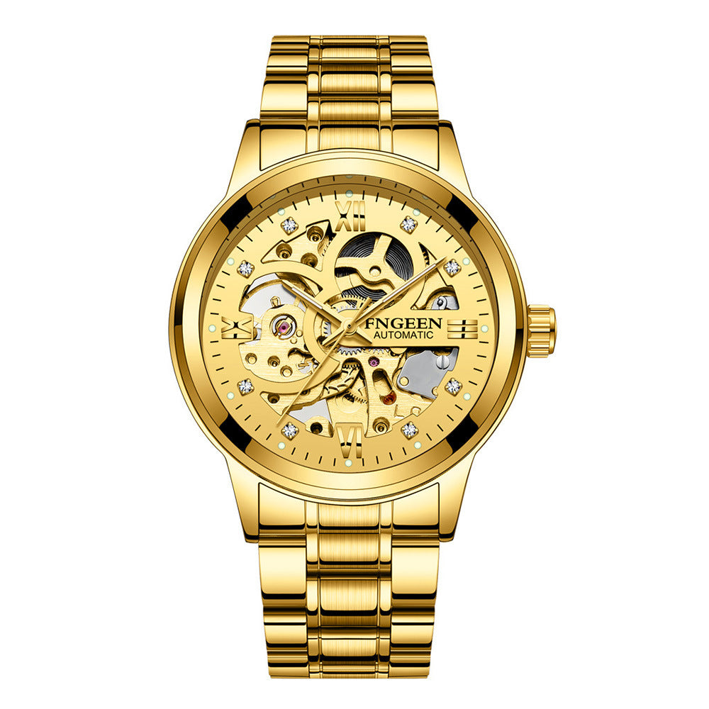 Luxury Luminous Steel Mechanical Watch