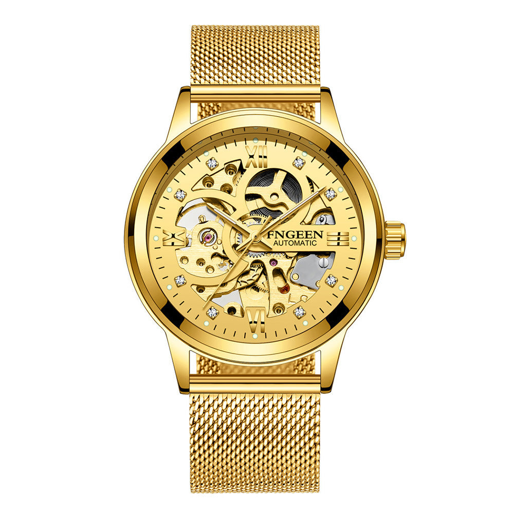 Luxury Luminous Steel Mechanical Watch