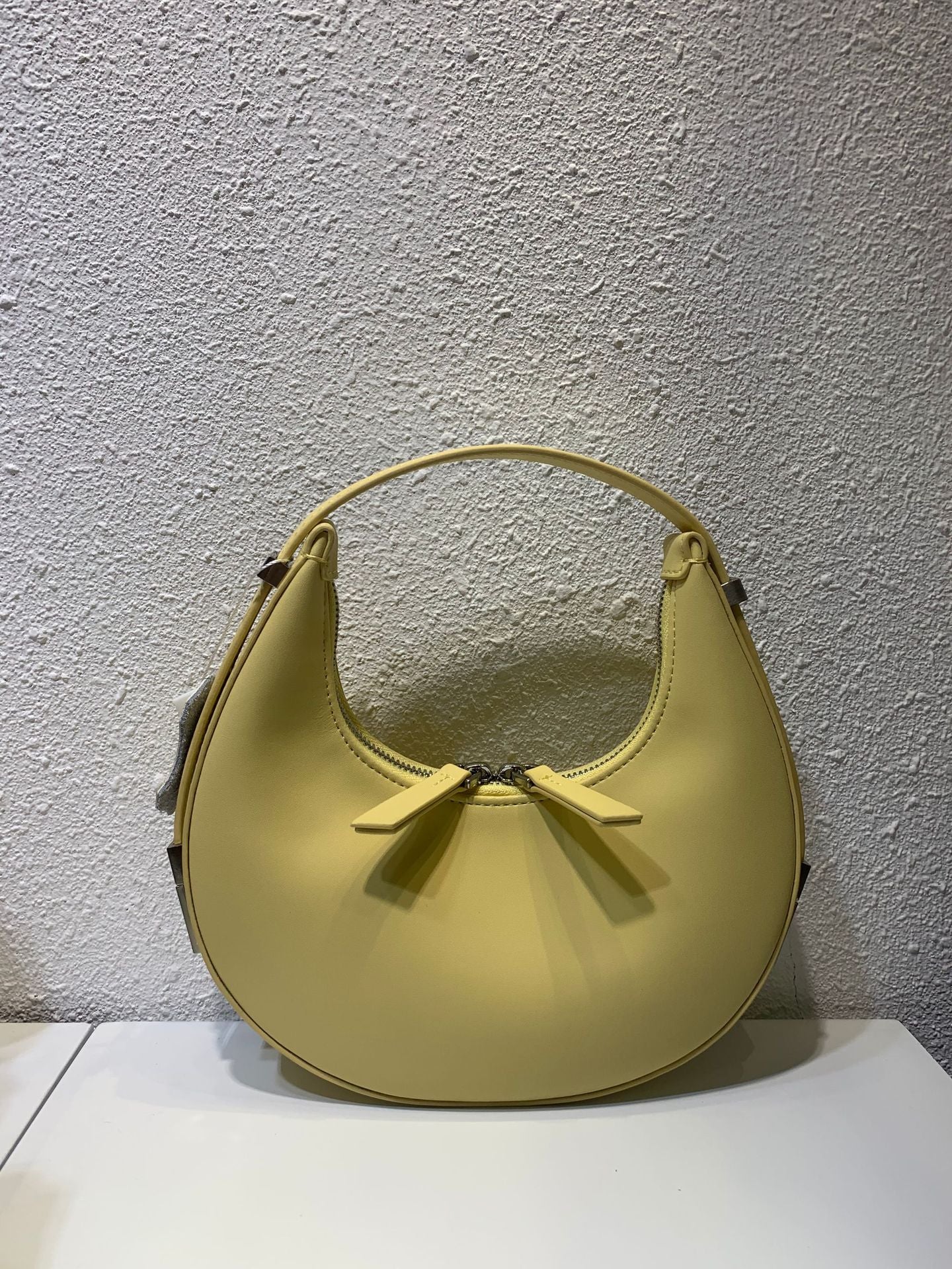 Crescent Leather Moon Bag