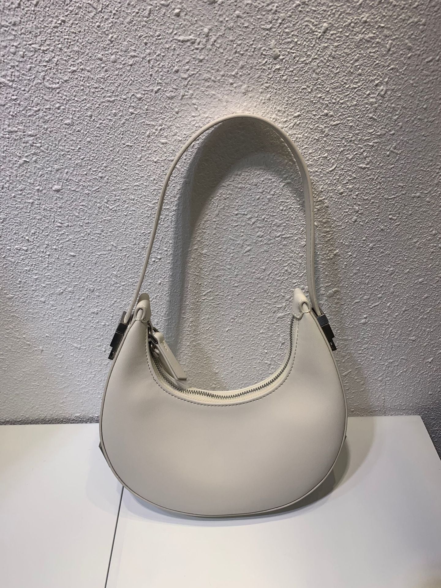 Crescent Leather Moon Bag