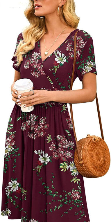 Ruffle Floral Dress