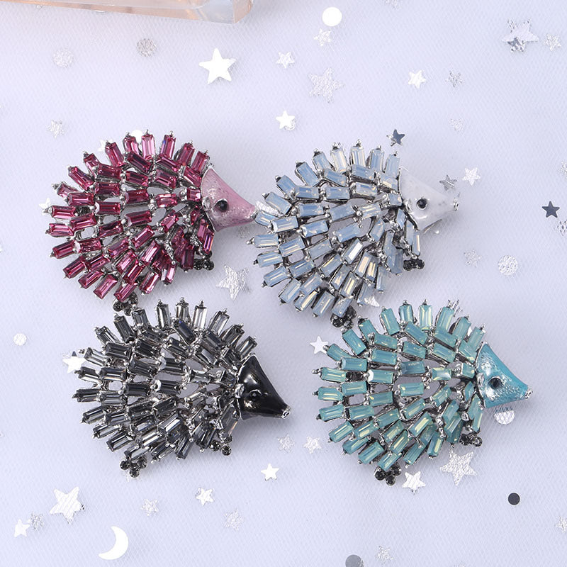 Rhinestone Hedgehog Brooch Brooch All-match Clothing Accessories Brooch