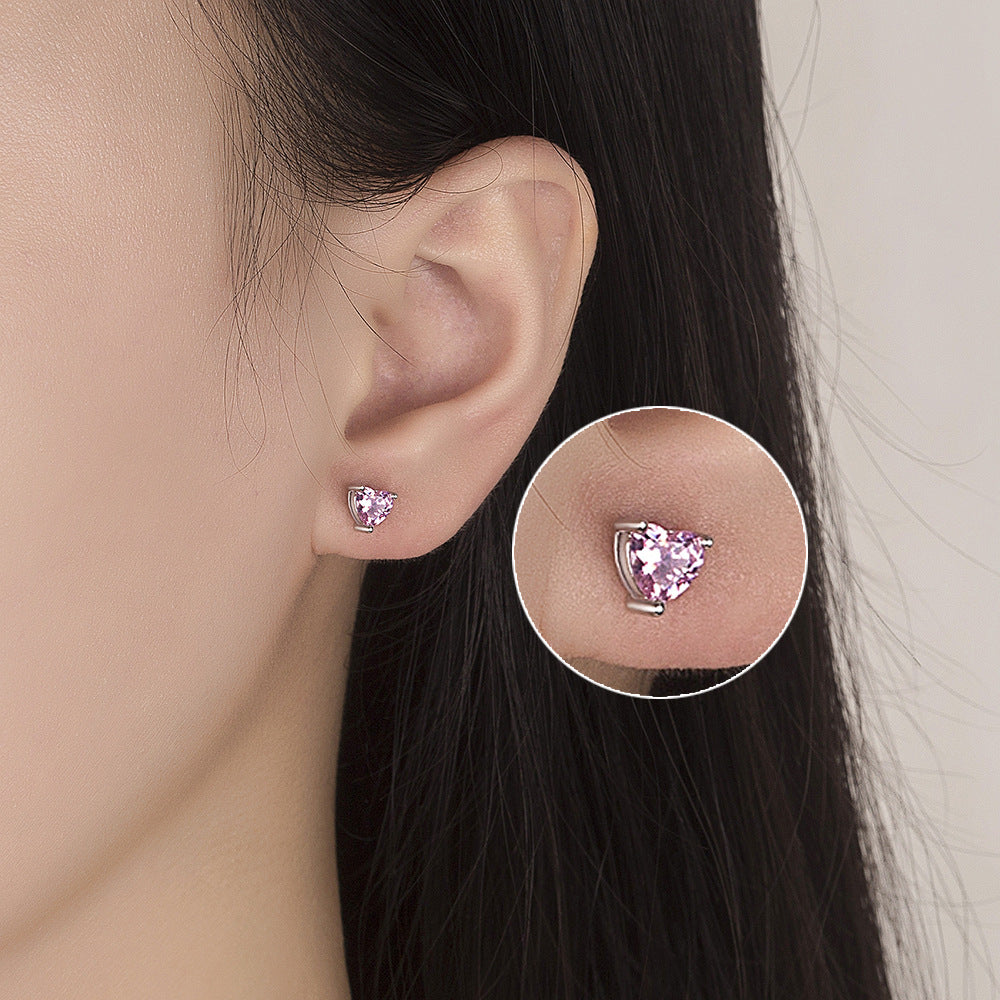 Women's Simple Graceful Silvering Earrings Ear Studs