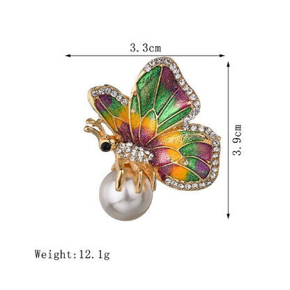 Vibrant Butterfly Brooch