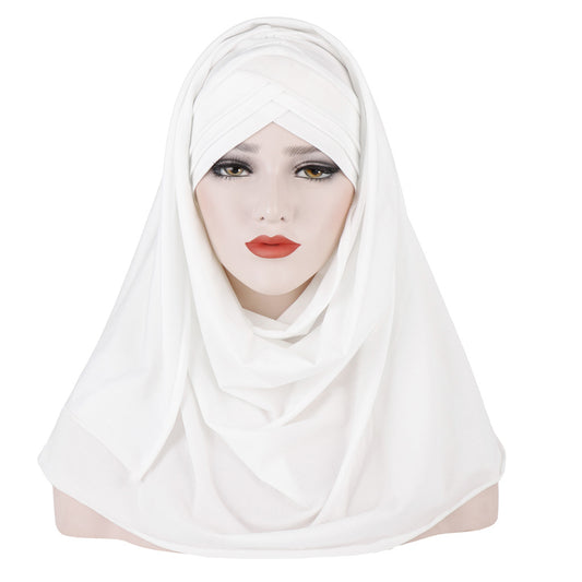 Milk Silk Monochrome Scarf Hat