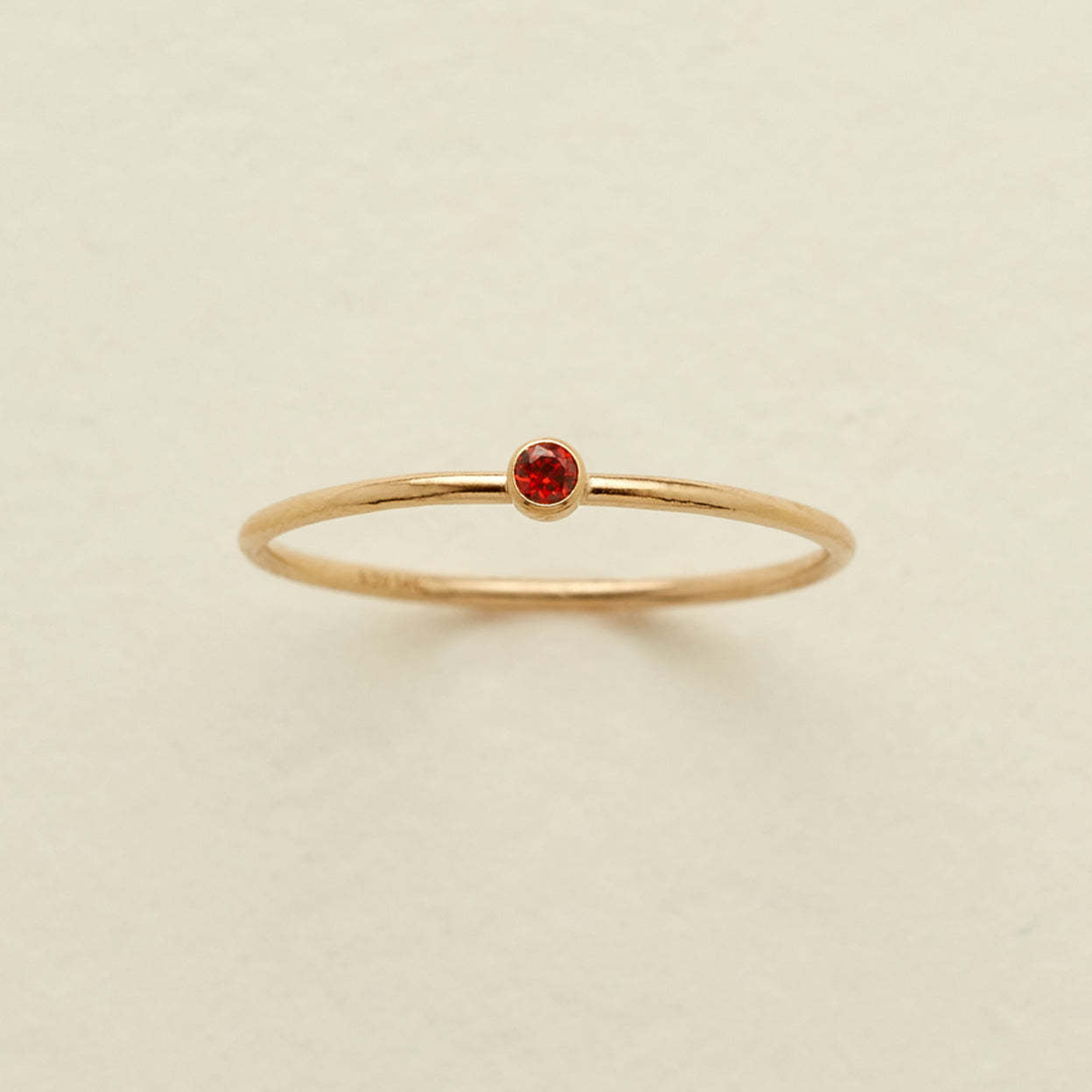 December Birthstone Plain Circle Ring December