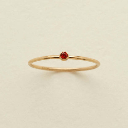 December Birthstone Plain Circle Ring December