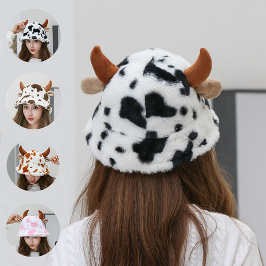 Cow Pattern Fashion Hat
