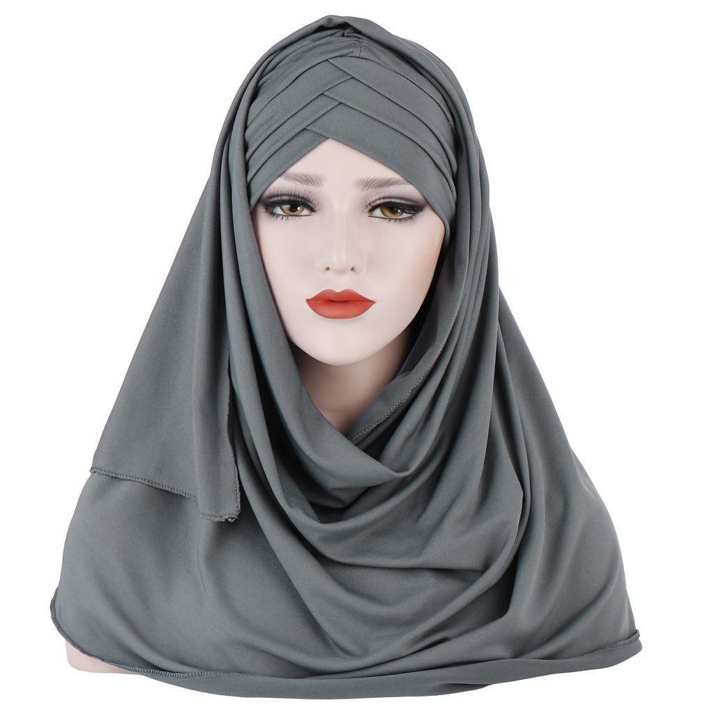 Milk Silk Monochrome Scarf Hat