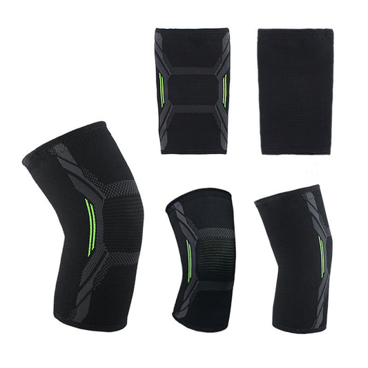 Four-way stretch knitted nylon knee pads