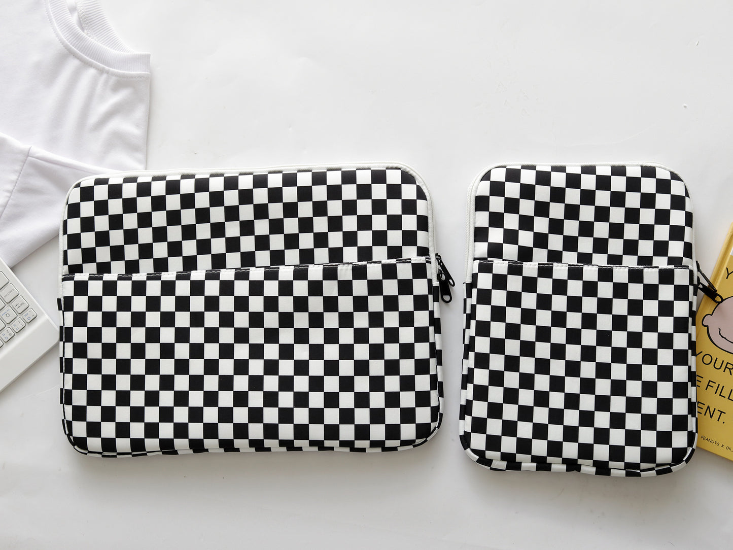 Checkered File Bag