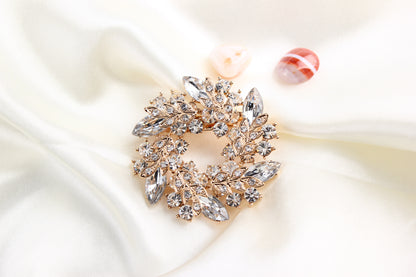 Diamond Crystal Brooch