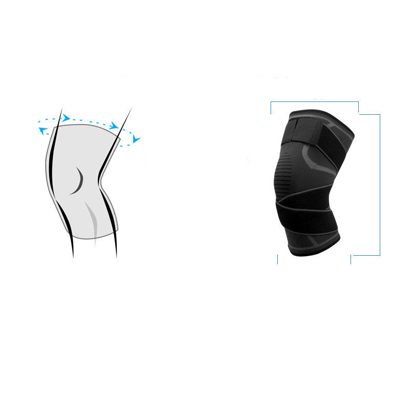 Sports Compression Horoscope Cross Strap Knee Pads