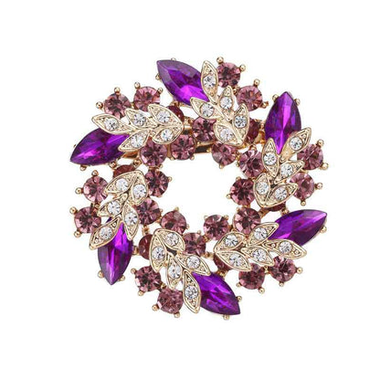 Diamond Crystal Brooch