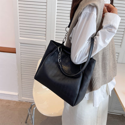 Rhombus Pattern Totes Chain Shoulder Bag