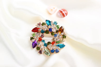 Diamond Crystal Brooch