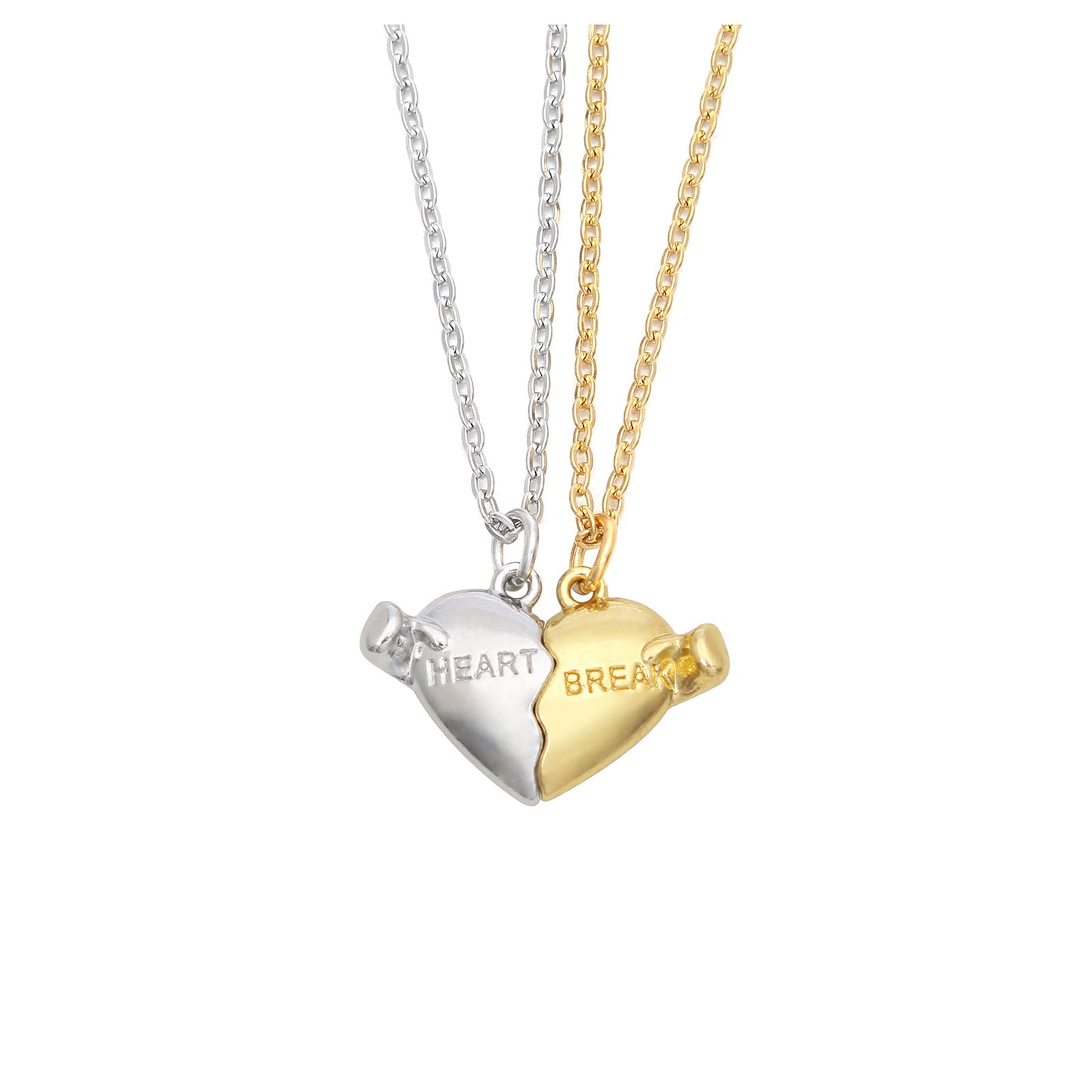 Holding Heart Magnet Pendant Couple Necklace For Love