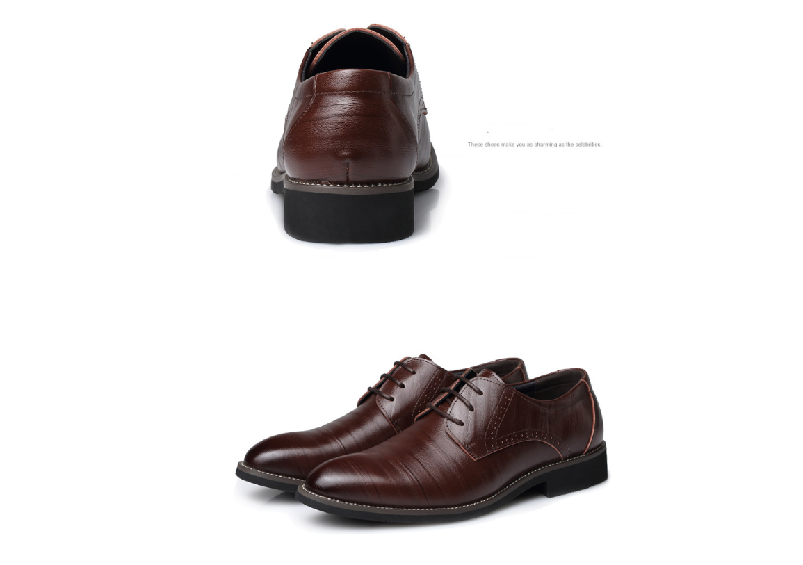 stylish men's leather shoes.