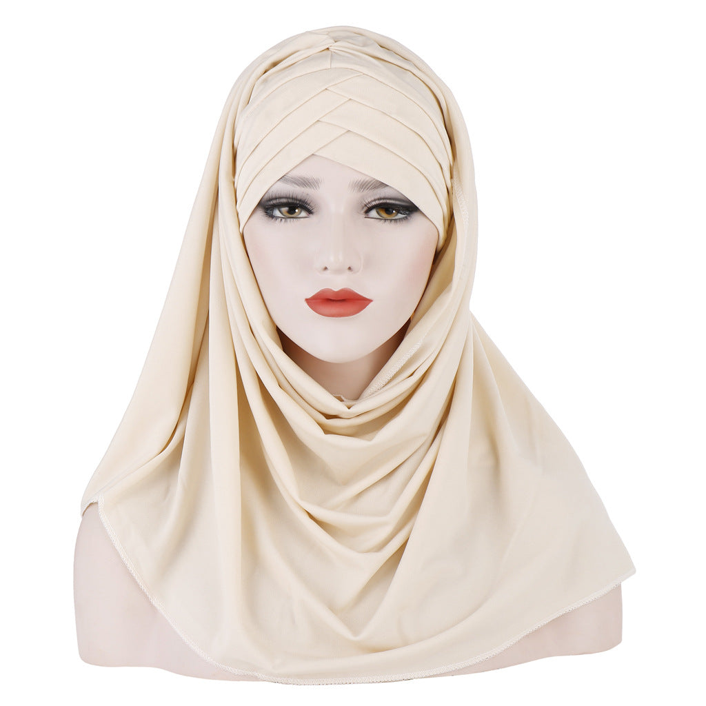 Milk Silk Monochrome Scarf Hat