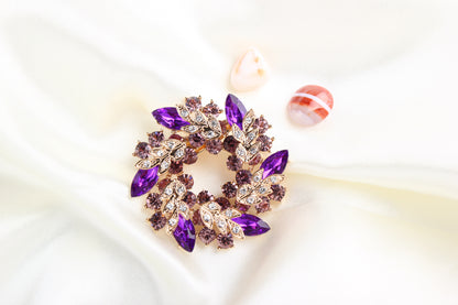 Diamond Crystal Brooch