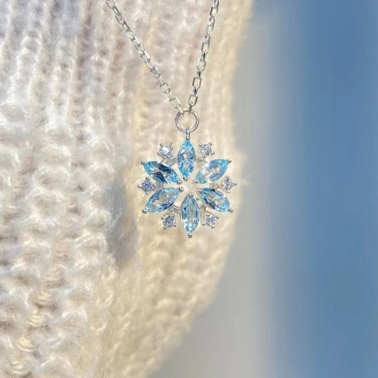 Snowflake Rhinestone Necklace
