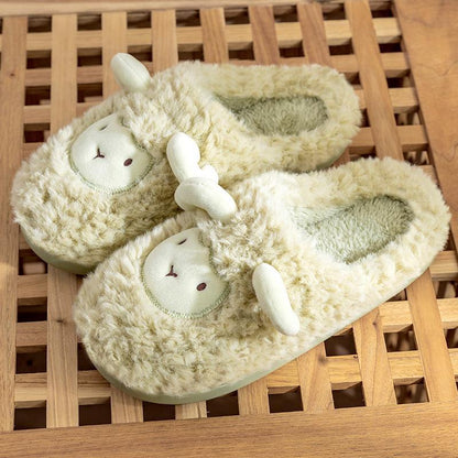 Household Anti-skid Plush Warm Cartoon Slippers