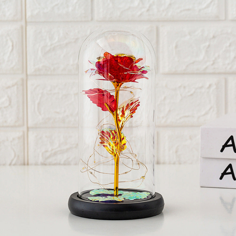 Preserved flower glass cover rose flower glass cover gift gifts