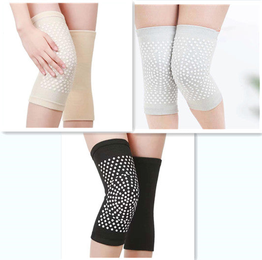 Self-heating knee pads