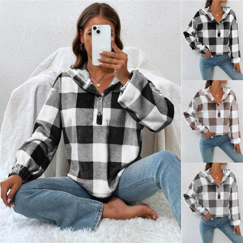 Plush Loose-fitting Casual Pullover Women's Clothing