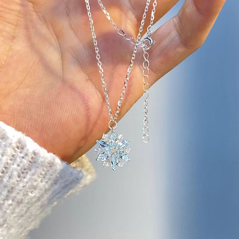 Snowflake Rhinestone Necklace