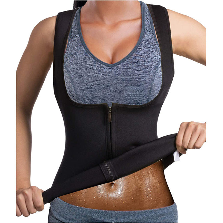 Fitness sweat shaping vest