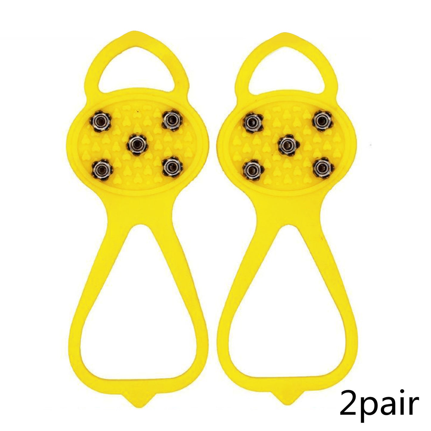 Unisex Men 5 Teeth Ice Gripper For Shoes Crampons Ice Gripper Spike Grips Cleats For Snow Studs Non-Slip Climbing Hiking Covers