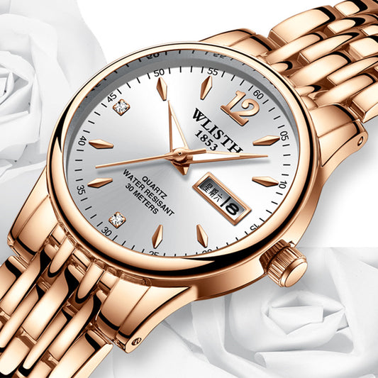 Rose Gold Stainless Watch