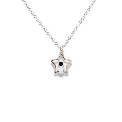 Five-pointed Star Border Pendant Necklace