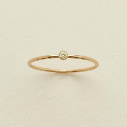 December Birthstone Plain Circle Ring December