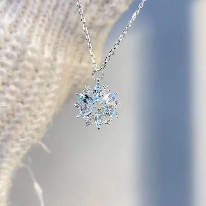 Snowflake Rhinestone Necklace